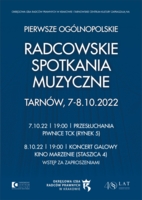 Plakat Pierwszych Ogólnopolskich Radcowskich Spotkań Muzycznych